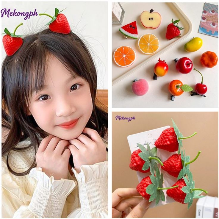 Cute Strawberry Shape Hairpin